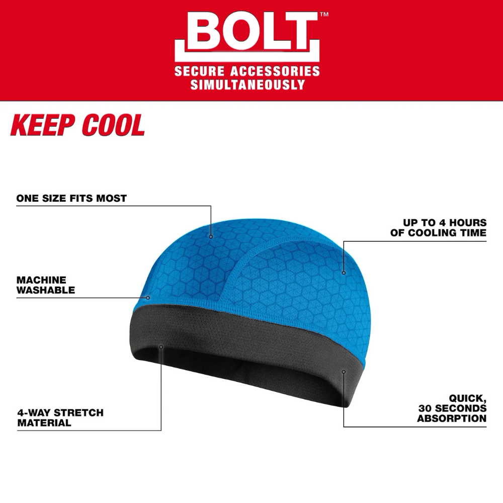 Milwaukee BOLT Cooling Skull Cap from Columbia Safety